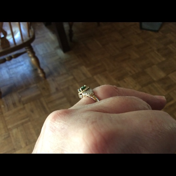 Tourmaline and diamond 14k ring - Picture 7 of 7